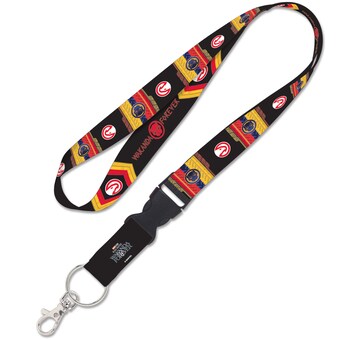 Atlanta Hawks WinCraft Black Panther 2 Reversible Lanyard with Detachable Buckle