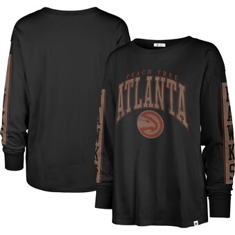 Atlanta Hawks '47 Women's City Edition SOA Long Sleeve T-Shirt - Black