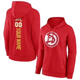 Atlanta Hawks Women's Any Name & Number Playmaker Pullover Hoodie - Red