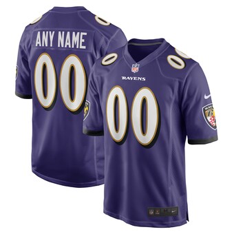 Youth Baltimore Ravens Nike Purple Custom Game Jersey