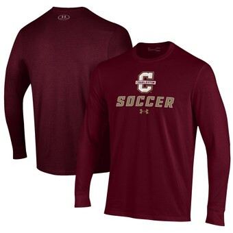 Charleston Cougars Under Armour Soccer Performance Long Sleeve T-Shirt - Maroon