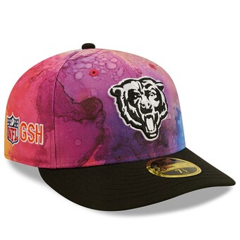 Men's Chicago Bears New Era Pink/Black 2022 NFL Crucial Catch Low Profile 59FIFTY Fitted Hat