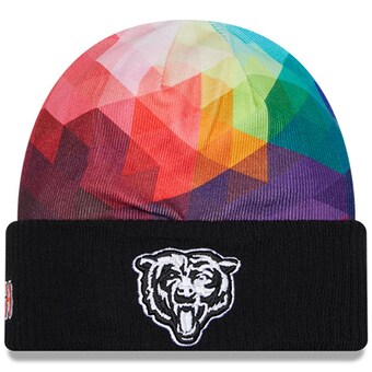 Youth Chicago Bears  New Era Black 2023 NFL Crucial Catch Cuffed Knit Hat