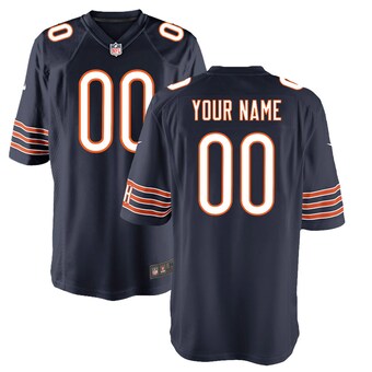 Youth Chicago Bears Nike Navy Custom Game Jersey