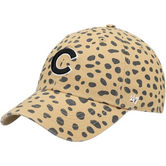 Women's Chicago Cubs '47 Tan Cheetah Clean Up Adjustable Hat