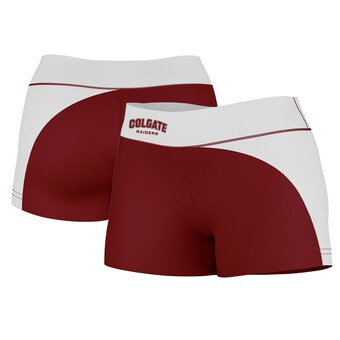 Colgate Raiders Women's Curve Side Shorties - Maroon/White