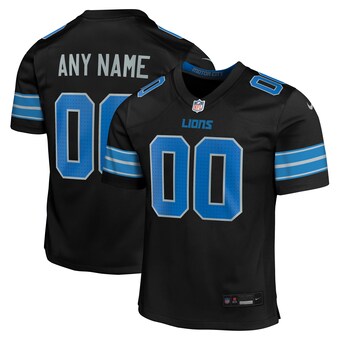 Youth Detroit Lions  Nike Black Alternate Custom Game Jersey