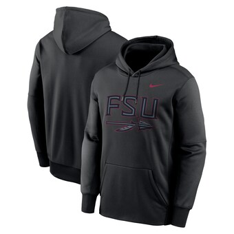 Florida State Seminoles Nike Color Pop Performance Fleece Pullover Hoodie - Black