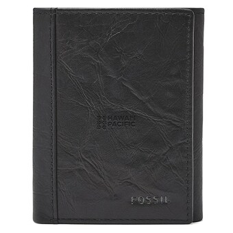  Fossil Neel Extra Capacity Trifold Wallet - Black