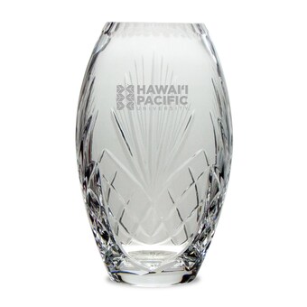 Hawaii Pacific Sharks 10'' Full Leaded Crystal Vase