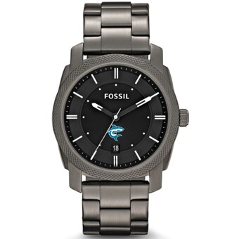  Hawaii Pacific Sharks Fossil Machine Smoke Stainless Steel Watch - Gray