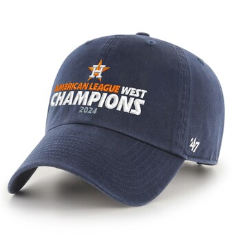 Men's Houston Astros  '47 Navy 2024 AL West Division Champions Clean Up Adjustable Hat