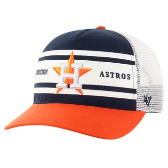 Men's Houston Astros '47 Navy Gridiron Super Stripe Relaxed Trucker Hitch Adjustable Hat