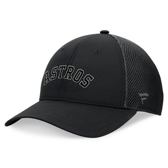 Men's Houston Astros Fanatics Black Spacer Mesh Flex Hat