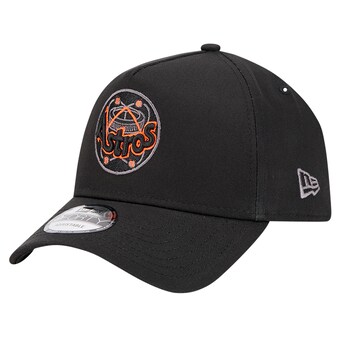 Men's Houston Astros New Era Black Tonal Pop 9FORTY A-Frame Adjustable Hat