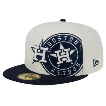 Men's Houston Astros New Era Cream/Navy Lonestar 59FIFTY Fitted Hat