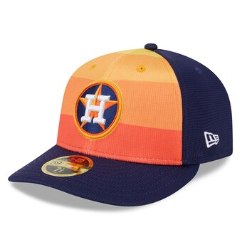 Men's Houston Astros  New Era Orange 2024 Batting Practice Low Profile 59FIFTY Fitted Hat