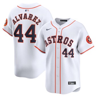 Men's Houston Astros Yordan Alvarez Nike White Home Limited Player Jersey