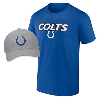 Men's Indianapolis Colts Fanatics Take Action T-Shirt & Adjustable Hat Combo Pack