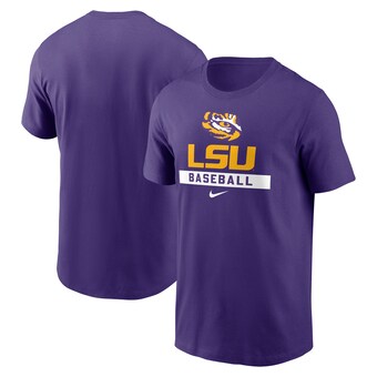 LSU Tigers Nike Baseball T-Shirt - Purple