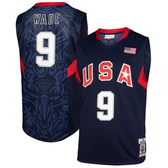 Dwyane Wade USA Basketball Mitchell & Ness 2008 Authentic Player Jersey - Navy