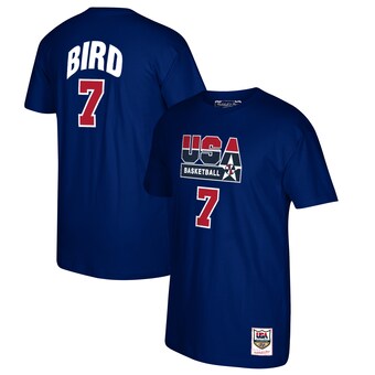 Larry Bird USA Basketball Mitchell & Ness 1992 Dream Team Name & Number T-Shirt - Navy