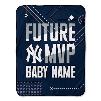 New York Yankees  Chad & Jake 30" x 40" Personalized Baby Blanket