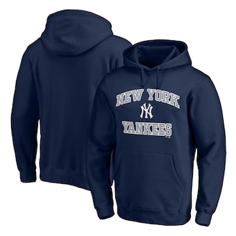 Men's New York Yankees Fanatics Navy Heart & Soul Pullover Hoodie