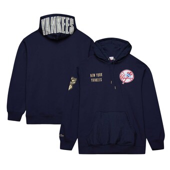 Men's New York Yankees Mitchell & Ness Navy Team OG 2.0 Current Logo Pullover Hoodie