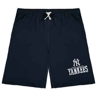 Men's New York Yankees Navy Big & Tall French Terry Shorts