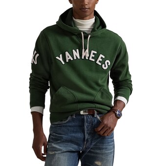 Men's New York Yankees  Polo Ralph Lauren Green Pullover Hoodie