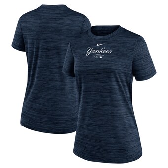 Women's New York Yankees Nike Navy Authentic Collection Velocity Performance T-Shirt