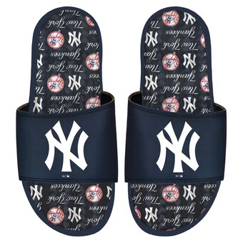 Youth New York Yankees ISlide Team Pattern Gel Slide Sandals