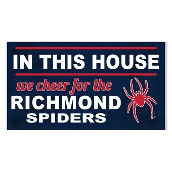 Richmond Spiders 11'' x 20'' Indoor/Outdoor In This House Sign