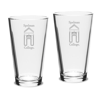 Spelman College Jaguars 2-Piece 16oz. Classic Pub Glass Set