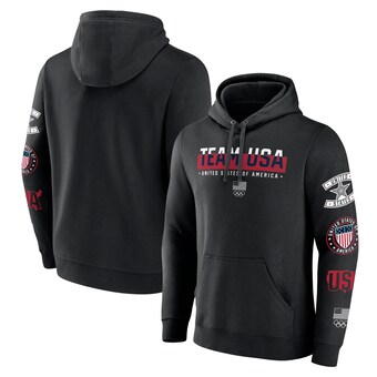 Team USA Fanatics All American Patches Pullover Hoodie - Black