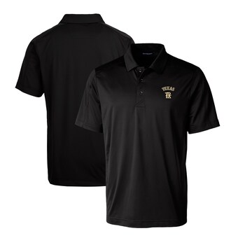 Men's Texas Rangers Cutter & Buck Black City Connect Big & Tall Prospect Textured Stretch Polo