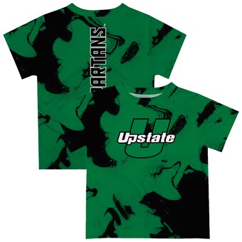 USC Upstate Spartans Vive La Fete Toddler Marble Print T-Shirt - Green/Black