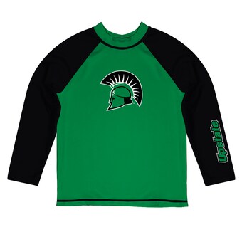  USC Upstate Spartans Vive La Fete Toddler Solid Contrast Contrast Rash Guard - Green/Black