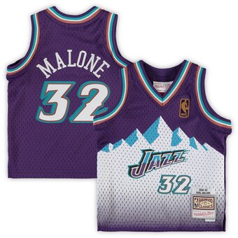 Infant Utah Jazz Karl Malone Mitchell & Ness Purple 1996/97 Retired Player Jersey