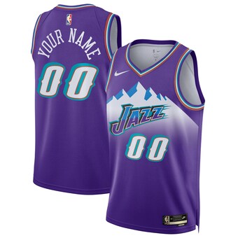 Unisex Utah Jazz Nike Purple 2022/23 Custom Swingman Jersey - Classic Edition