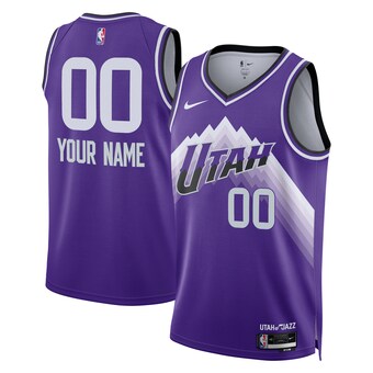 Unisex Utah Jazz  Nike Purple 2023/24 Custom Swingman Jersey - City Edition