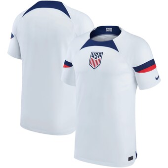 USMNT Nike Youth 2022/23 Home Breathe Stadium Replica Blank Jersey - White