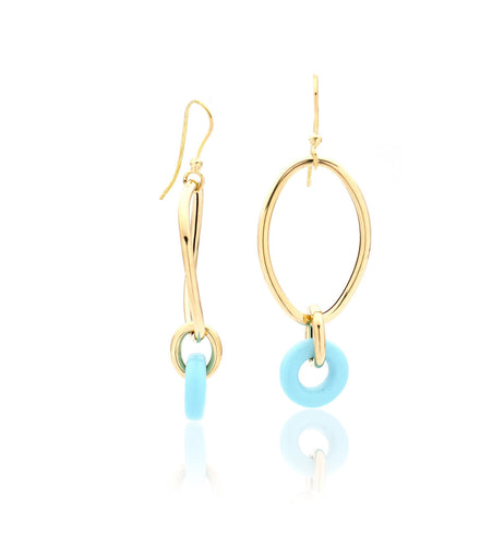 STELLA COLLECTION - 18KT GOLD - EX-SMALL TURQUOISE LINKS