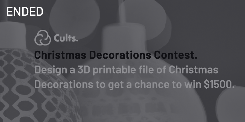 The Christmas decoration 3D printing and design challenge.