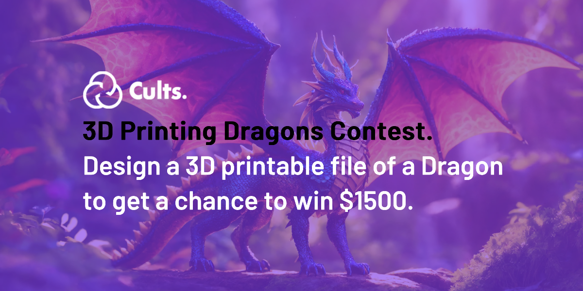 🐉 The challenge of 3D modeling and 3D printing about Dragons