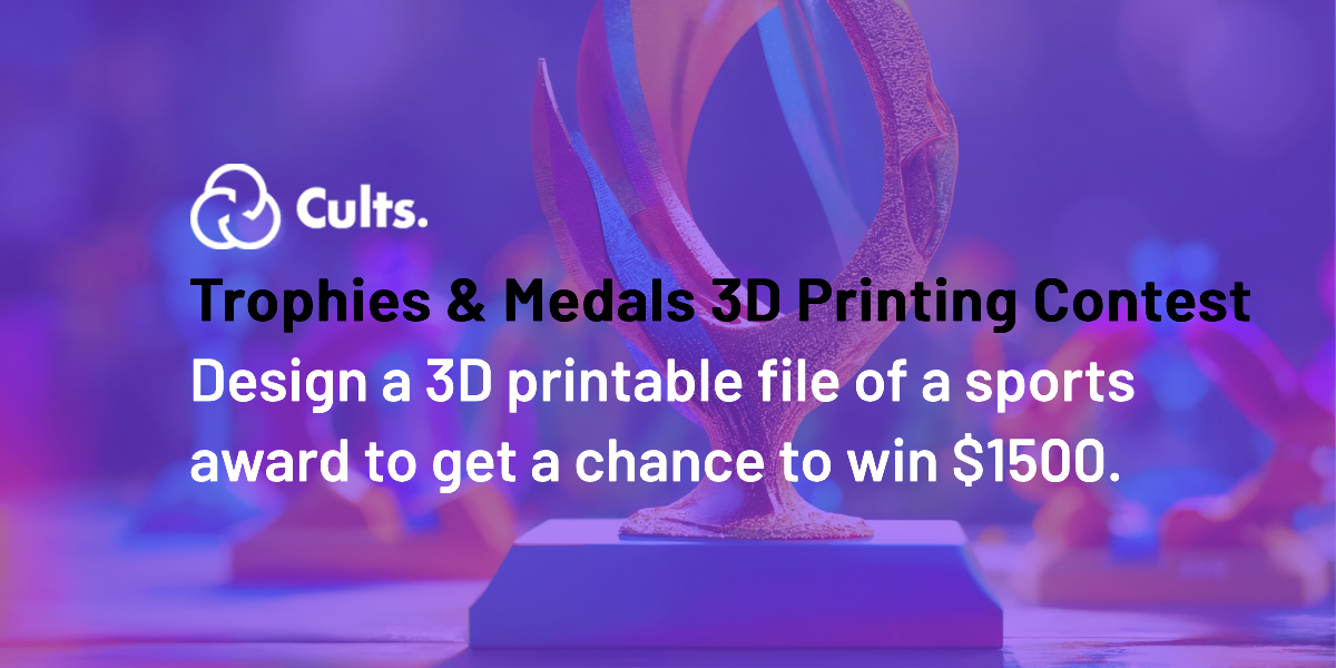 The challenge of 3D modeling and 3D printing about Sports' Rewards like Trophies and Medals