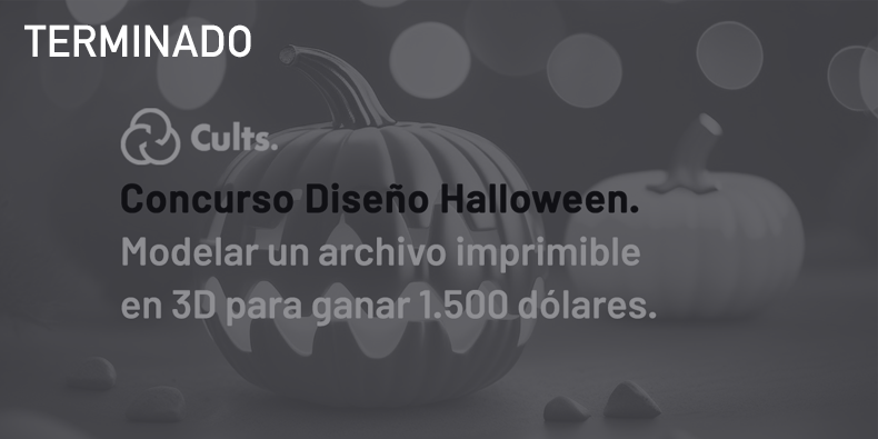 El reto de diseño e impresión 3D de Halloween.