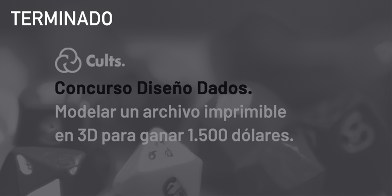 El reto del modelado y la impresión 3D en torno a los dados