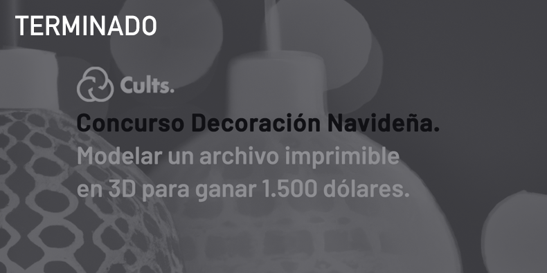 Desafío de diseño e impresión 3D de adornos navideños.